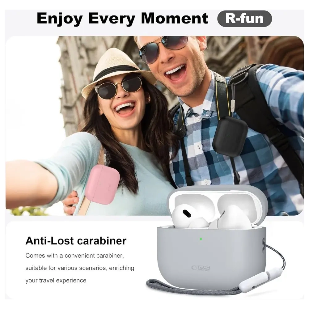 Etui Tech-Protect Silicone do Apple AirPods Pro 3 Olive Green