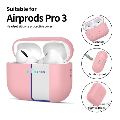 Etui Tech-Protect Silicone do Apple AirPods Pro 3 Dusty Pink