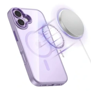 Etui Tech-Protect MagMat MagSafe do Apple iPhone 17 Lavender/clear