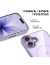 Etui Tech-Protect MagMat MagSafe do Apple iPhone 17 Lavender/clear