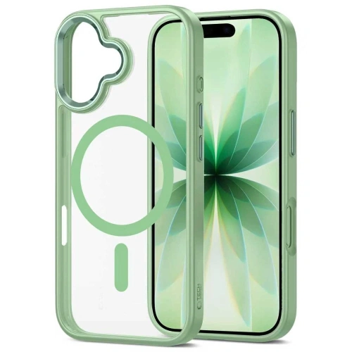 Etui Tech-Protect MagMat MagSafe do Apple iPhone 17 Sage/clear