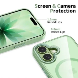 Etui Tech-Protect MagMat MagSafe do Apple iPhone 17 Sage/clear