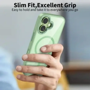 Etui Tech-Protect MagMat MagSafe do Apple iPhone 17 Sage/clear