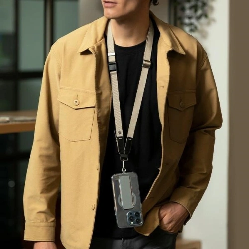 Uniwersalna smycz do telefonu 2w1 UNIQ Vista biały