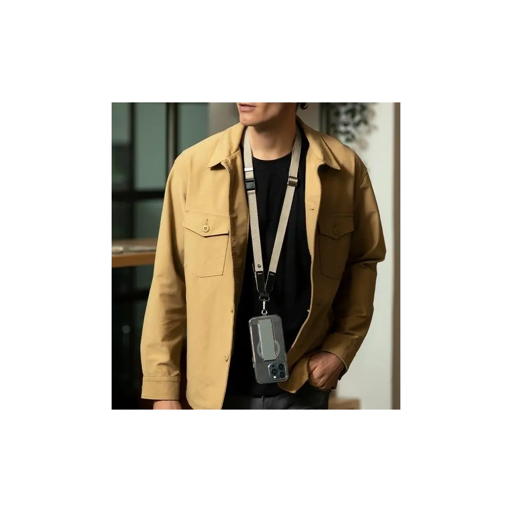 Uniwersalna smycz do telefonu 2w1 UNIQ Vista pastelowy zielony