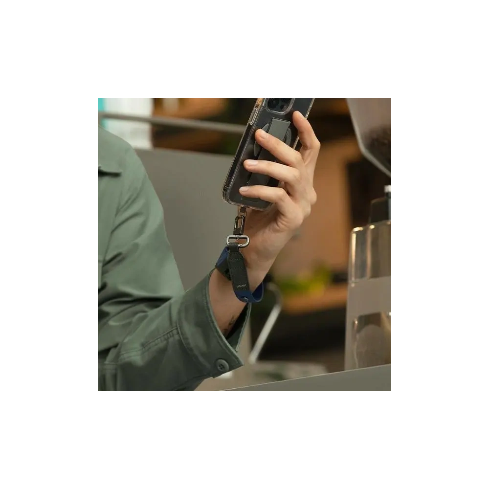 Uniwersalna smycz do telefonu 2w1 UNIQ Vista pastelowy zielony