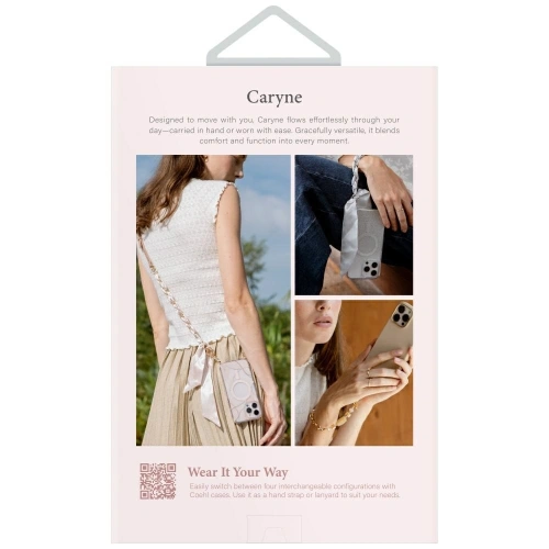 Uniwersalna smycz do telefonu 2w1 UNIQ Coehl Caryne dusty nude