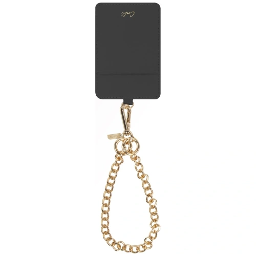 Uniwersalna smycz do telefonu 3w1 UNIQ Coehl Caryne z portfelem na karty ebony