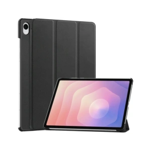 Etui z klapką Bizon Case Tab Croc do Samsung Galaxy Tab S11 Ultra czarne