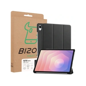 Etui z klapką Bizon Case Tab Croc do Samsung Galaxy Tab S11 Ultra czarne