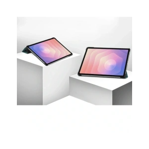 Etui z klapką Bizon Case Tab Croc do Samsung Galaxy Tab S11 Ultra ciemnozielone