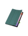 Etui z klapką Bizon Case Tab Croc do Samsung Galaxy Tab S11 Ultra ciemnozielone