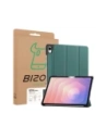 Etui z klapką Bizon Case Tab Croc do Samsung Galaxy Tab S11 Ultra ciemnozielone