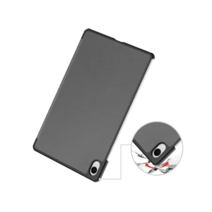 Etui z klapką Bizon Case Tab Croc do Samsung Galaxy Tab S11 Ultra szare