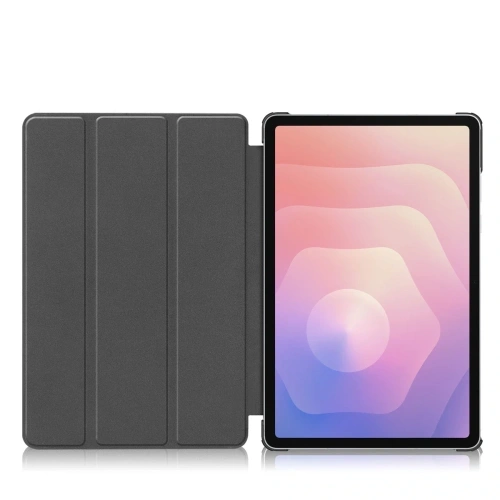 Etui z klapką Bizon Case Tab Croc do Samsung Galaxy Tab S11 Ultra szare