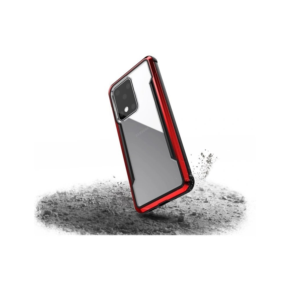 Hurtownia GSM - Hliníkové pouzdro X-Doria Defense Shield Samsung Galaxy S20 Ultra (Test pádu 3m) (Červená) - XDR063RED - {ean13} - Hurt