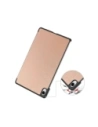Etui z klapką Bizon Case Tab Croc do Samsung Galaxy Tab S11 Ultra różowozłote