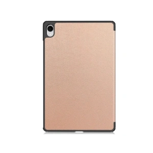 Etui z klapką Bizon Case Tab Croc do Samsung Galaxy Tab S11 Ultra różowozłote