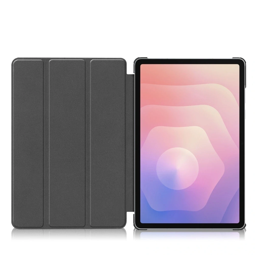 Etui z klapką Bizon Case Tab Croc do Samsung Galaxy Tab S11 Ultra różowozłote