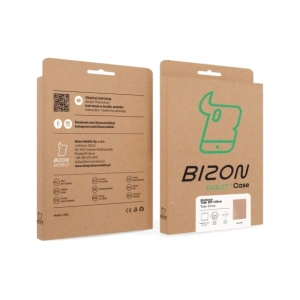 Etui z klapką Bizon Case Tab Croc do Samsung Galaxy Tab S11 Ultra różowozłote