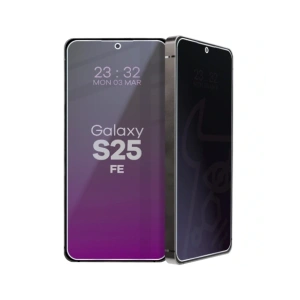 Prywatyzujące szkło hybrydowe Bizon Glass Mule Shadow do Samsung Galaxy S25 FE matowe