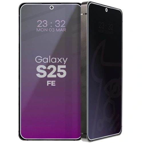 Prywatyzujące szkło hybrydowe Bizon Glass Mule Shadow do Samsung Galaxy S25 FE matowe