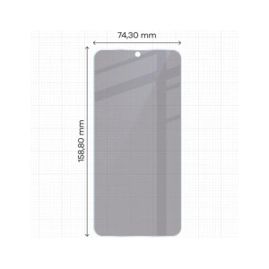 Prywatyzujące szkło hybrydowe Bizon Glass Mule Shadow do Samsung Galaxy S25 FE matowe