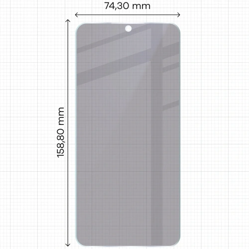 Prywatyzujące szkło hybrydowe Bizon Glass Mule Shadow do Samsung Galaxy S25 FE matowe