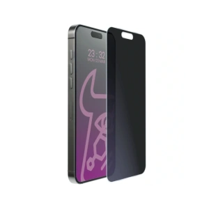 Prywatyzujące szkło hybrydowe Bizon Glass Mule Shadow do Apple iPhone 17 Pro Max matowe