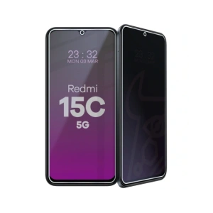 Prywatyzujące szkło hybrydowe Bizon Glass Mule Shadow do Xiaomi Redmi 15C 5G matowe
