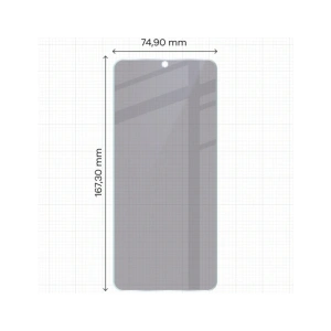 Prywatyzujące szkło hybrydowe Bizon Glass Mule Shadow do Xiaomi Redmi 15C 5G matowe