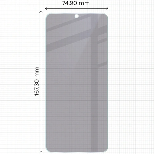 Prywatyzujące szkło hybrydowe Bizon Glass Mule Shadow do Xiaomi Redmi 15C 5G matowe