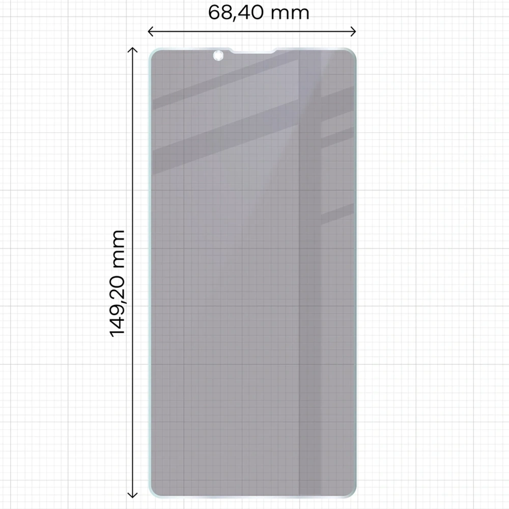 Prywatyzujące szkło hybrydowe Bizon Glass Mule Shadow do Sony Xperia 10 VII matowe