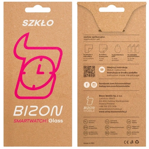 Szkło hartowane na ekran Bizon Glass Watch Clear do Xiaomi Watch S4 41mm