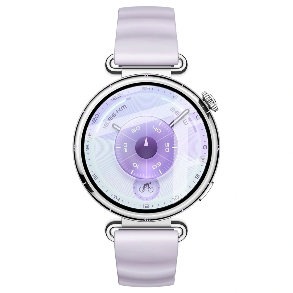 Szkło hybrydowe Bizon Glass Watch Edge Hybrid dla Huawei Watch GT6 41mm czarne