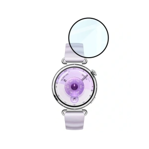 Szkło hybrydowe Bizon Glass Watch Edge Hybrid dla Huawei Watch GT6 41mm czarne