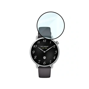 Szkło hybrydowe Bizon Glass Watch Edge Hybrid dla Xiaomi Watch S4 41mm czarne