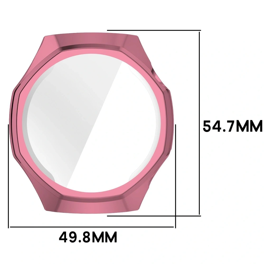 Etui z osłoną ekranu Bizon Case Watch Felipe do Huawei Watch GT6 Pro 46mm różowe