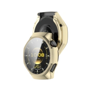 Etui z osłoną ekranu Bizon Case Watch Felipe do Huawei Watch GT6 Pro 46mm złote