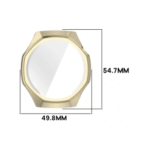 Etui z osłoną ekranu Bizon Case Watch Felipe do Huawei Watch GT6 Pro 46mm złote