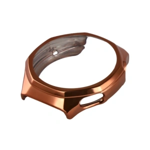 Etui z osłoną ekranu Bizon Case Watch Felipe do Huawei Watch GT6 Pro 46mm różowozłote