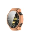Etui z osłoną ekranu Bizon Case Watch Felipe do Huawei Watch GT6 Pro 46mm różowozłote