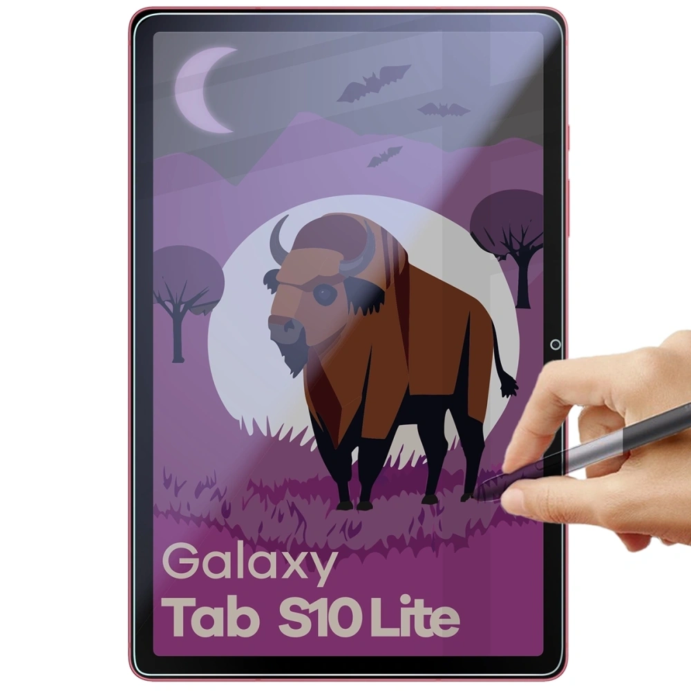 Prywatyzujące szkło hybrydowe Bizon Glass Tab Mule Shadow do Samsung Galaxy Tab S10 Lite matowe