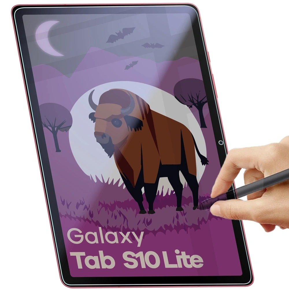 Prywatyzujące szkło hybrydowe Bizon Glass Tab Mule Shadow do Samsung Galaxy Tab S10 Lite matowe
