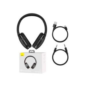 Bezprzewodowe słuchawki nauszne Baseus Encok D02 Pro Bluetooth 5.3 (czarne)