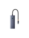 HUB 5w1 Baseus UltraJoy 5-Port USB-C / HDMI4K@30Hz, 4xUSB-A 3.0 Szary
