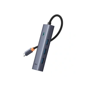 HUB 5w1 Baseus UltraJoy 5-Port USB-C / HDMI4K@30Hz, 4xUSB-A 3.0 Szary