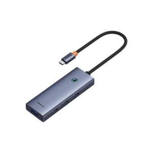 HUB 5w1 Baseus UltraJoy 5-Port USB-C / HDMI4K@30Hz, 4xUSB-A 3.0 Szary
