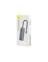 HUB 5w1 Baseus UltraJoy 5-Port USB-C / HDMI4K@30Hz, 4xUSB-A 3.0 Szary