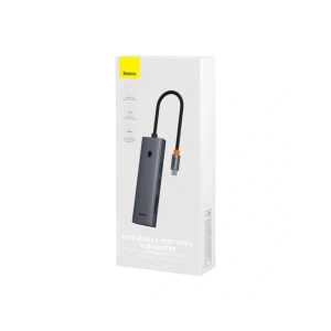 HUB 7w1 Baseus UltraJoy 7-Port USB-C / HDMI4K@30Hz, 2xUSB-A 3.0, USB-C PD, RJ45, SD/TF3.0